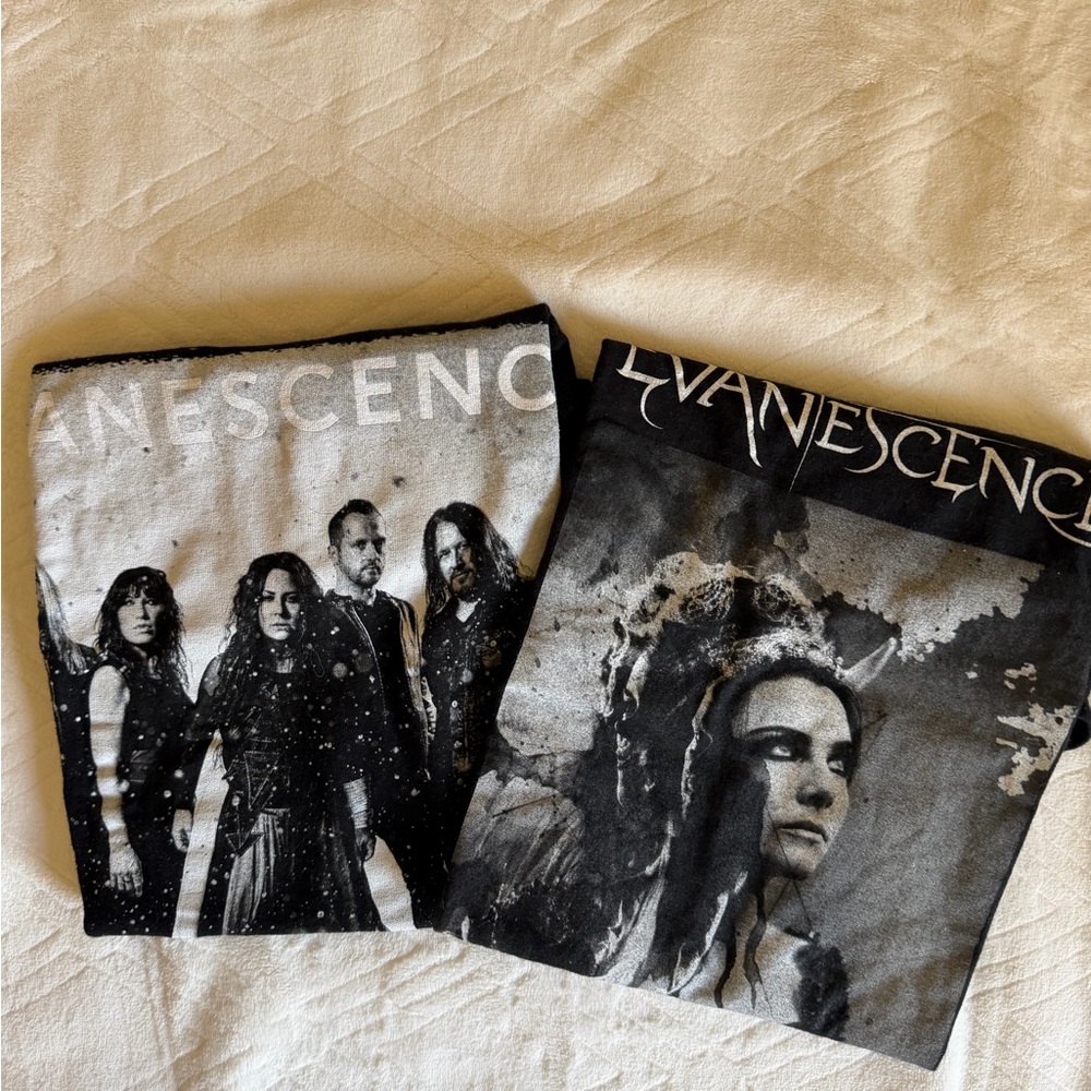Evanescence Black & Gray unisex Band Tee Set